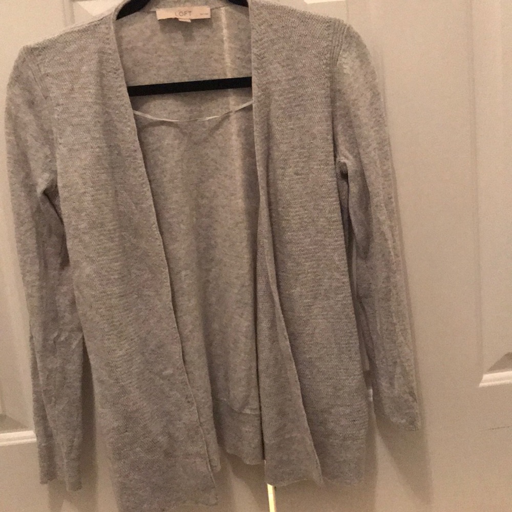 Gray cardigan